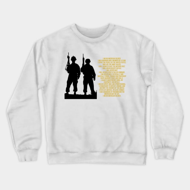 U.S. Soldier's Creed Crewneck Sweatshirt by Cataraga